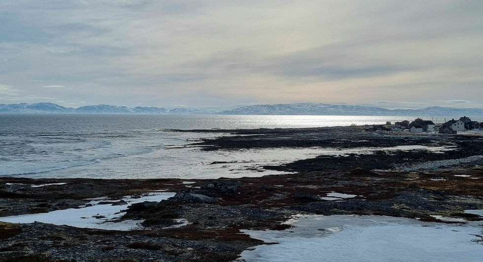 Oppdrettsselskapet Lerøy Aurora har satt i gang undersøkelser ved bygda Salttjern øst for Vadsø, med tanke på etablering av oppdrettsanlegg.
 Foto: Torbjørn Ittelin