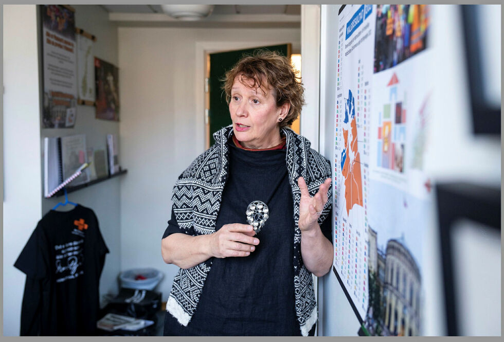 Irene Ojala i Pasientfokus skriver om folkemøte på Mikkeli i Alta.
 Foto: Presse