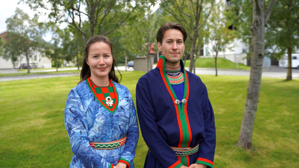Sametingsråd Maja Kristine Jåma (NSR) og sametingsrepresentant Ole-Henrik Bjørkmo Lifjell (NSR).
 Foto: NSR
