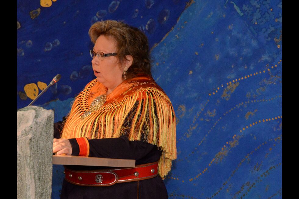 Vibeke Larsen har sett seg lei på det hun mener er gal prioritering av sametingsrådet.
 Foto: Steinar Solaas