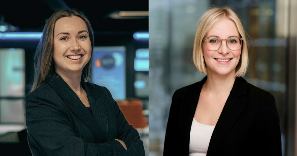 Kristina Amalie Hamre, daglig leder i Kirkenes næringsforening, og Sigrid Ina Simonsen, regiondirektør i NHO Arktis.
 Foto: Nico Rantala / Moment Studio