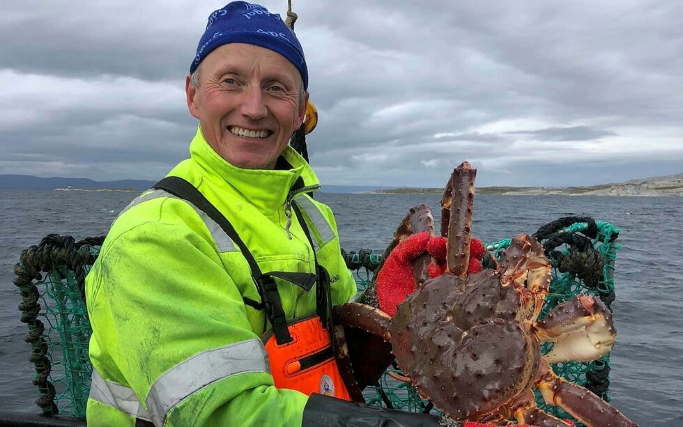 Knut Einar Kristiansen på krabbefiske tidligere i år. Alle foto: Privat.