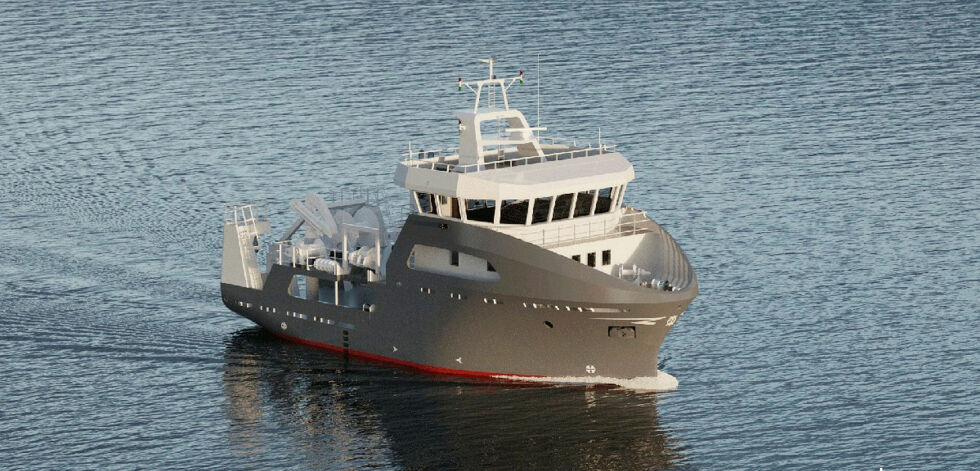 (Illustrasjon) Forskningsfartøyet Beret Paulsdatter er 26,4 meter lang og 10 meter bredt, med innredning for 14 personer.
 Foto: Skipskompetanse/Vaagland Båtby