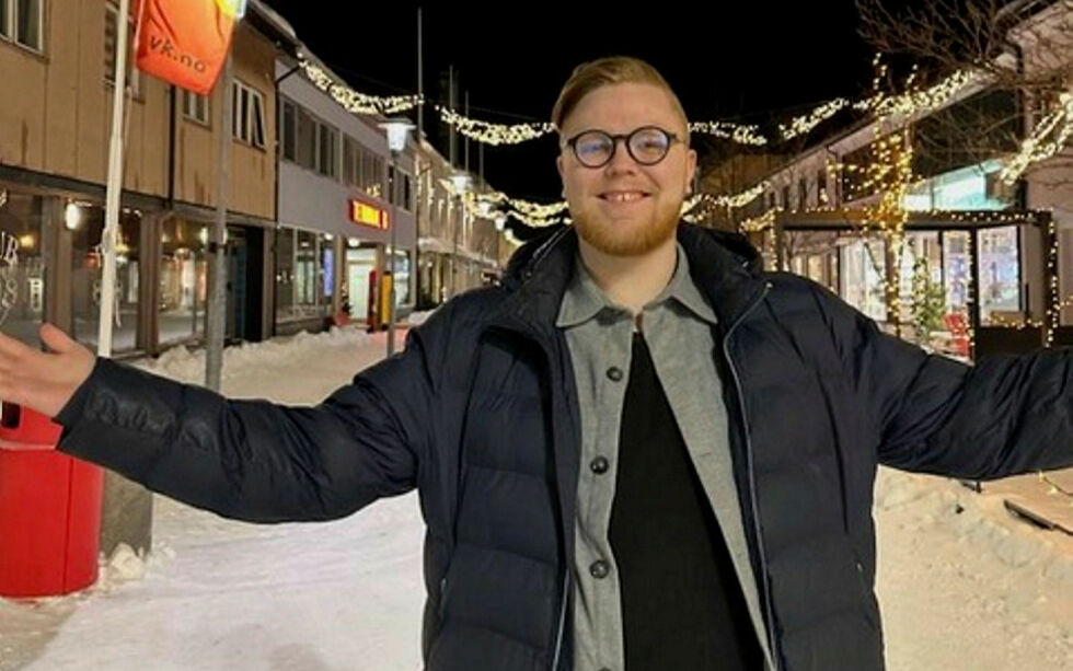 Finn-Håkon Steinbakk (23) er Sør-Varanger Senterpartis ordførerkandidat til høsten.
 Foto: Privat
