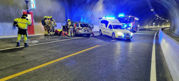 Nødetatene testet den nye tunnelen