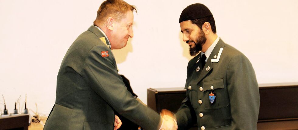 1. januar 2017 ble major Naveeb Ur Rehman Naz Norges første feltimam.
 Foto: Torbjørn Kjosvold, Forsvaret