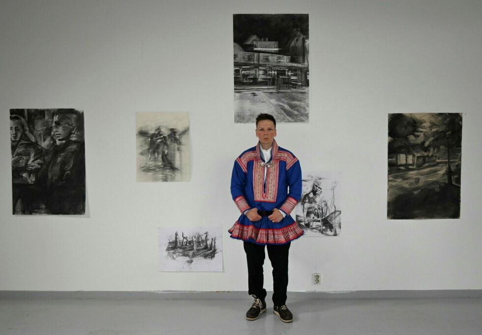 John-Levi Joks Vars under avgangsutstillingen i Bergen.
 Foto: Yngve Johnsen