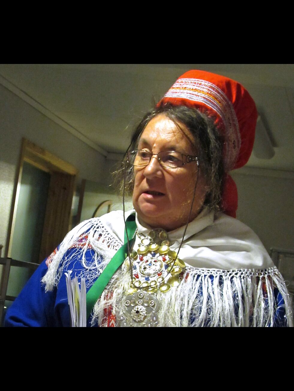 Inga Hermansen Hætta mener det er en skandale at minibanken i Kautokeino gikk tom for penger i påskeuka.
 Foto: Arkiv