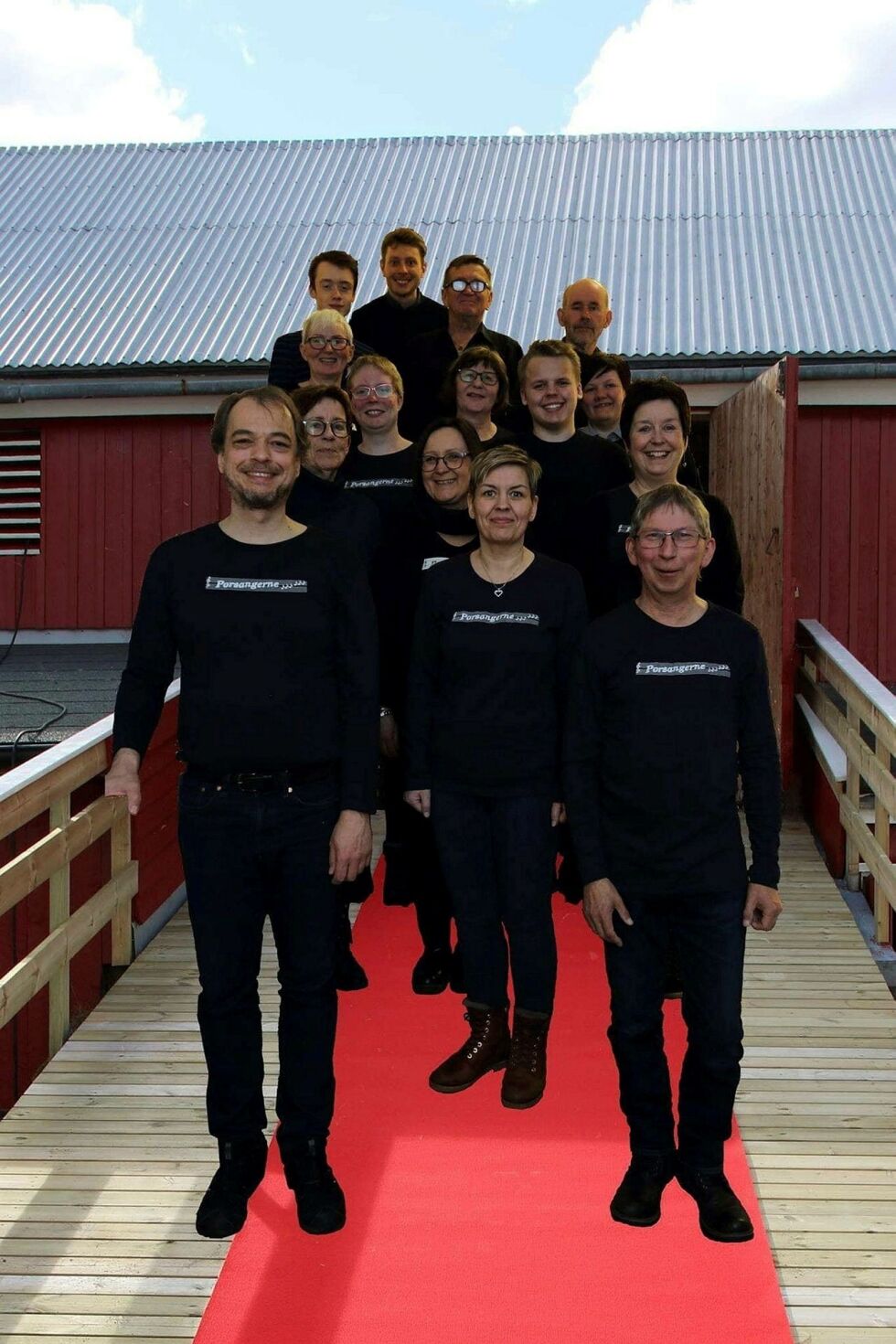 Porsangerne er et blandet kor, hvor målet er å fremme sang- og musikkglede i Porsanger. Foto: Privat