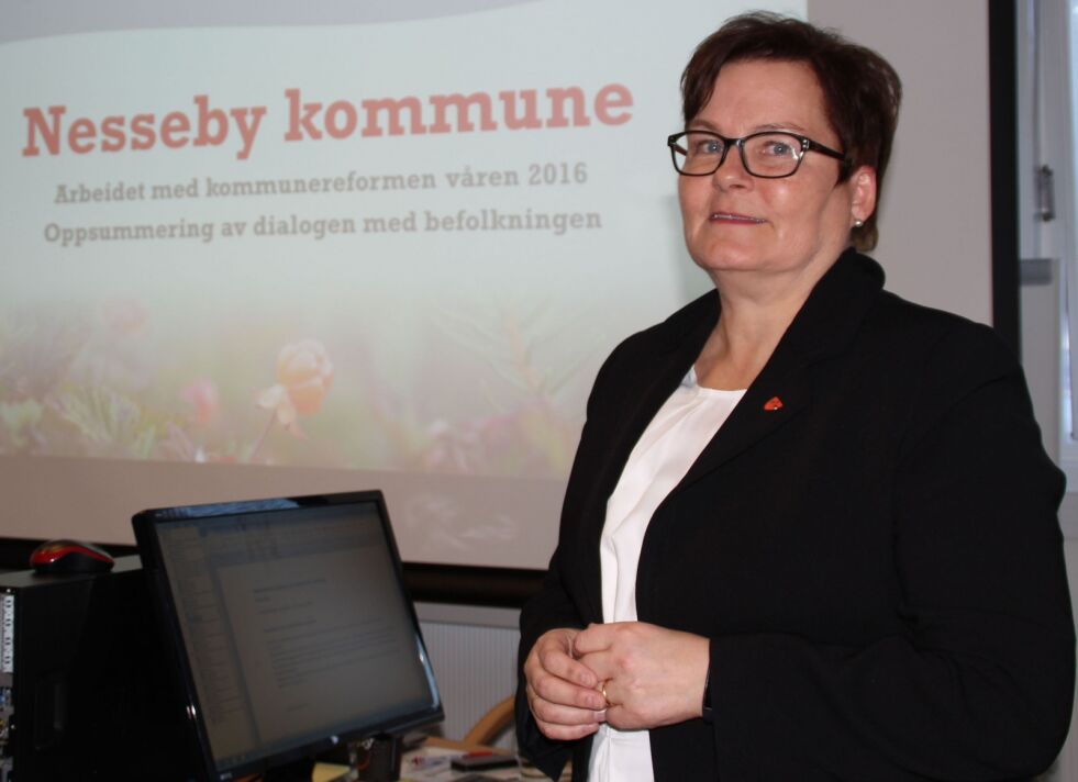 Marit Helene Pedersen har nå tittel som administrasjonssjef i Nesseby kommune.
 Foto: Torbjørn Ittelin