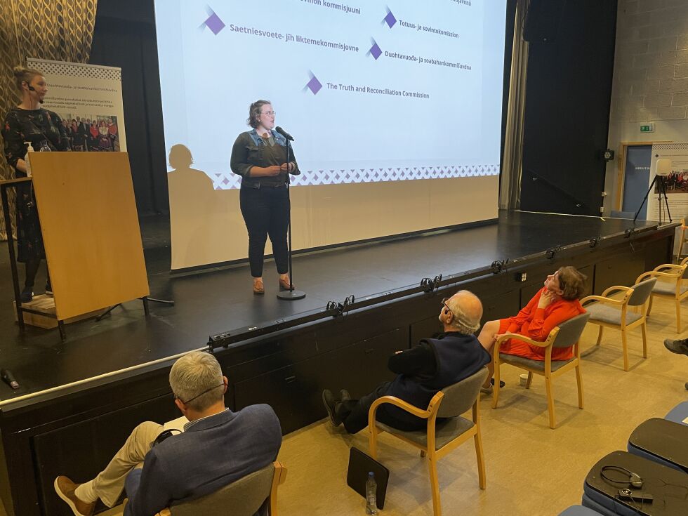 Telma Samuelsen oppfordret til å bruke språket, uavhengig av nivå.
 Foto: Birgitte Wisur Olsen