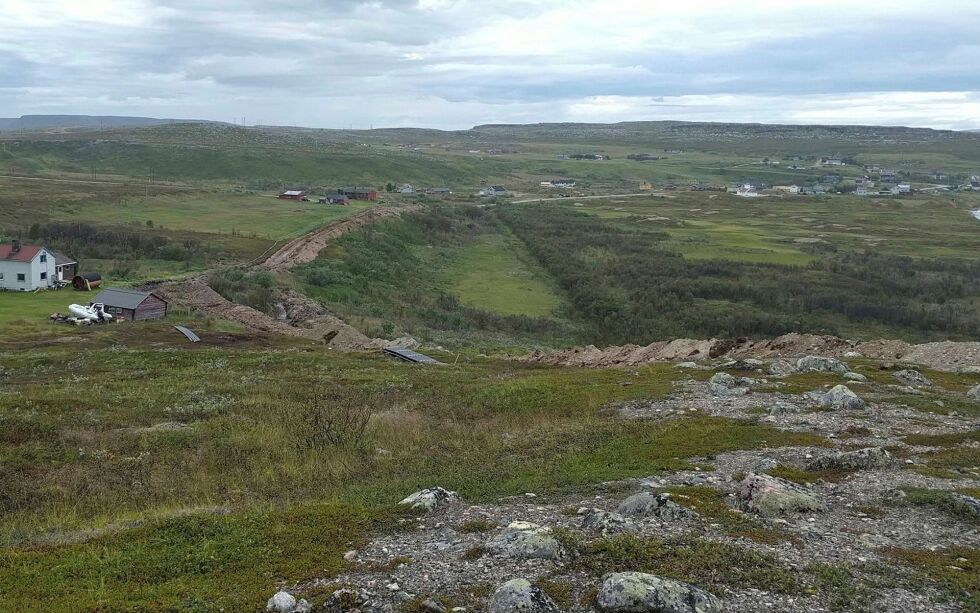 Det er gravingen av denne grøfta ved Karlebotn som er bakgrunnen for rettssaken.
FOTO: TORBJØRN ITTELIN