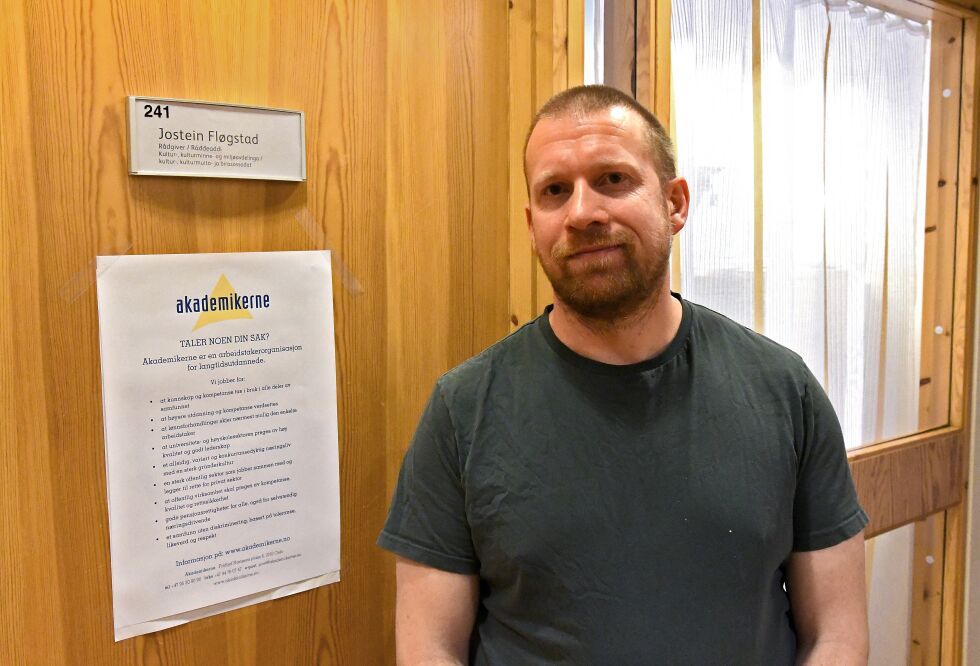– Jeg er redd Vadsø blir en utpost etterhvert, istedenfor en drivkraft, sier hovedtillitsvalgt for Akademikerne i Finnmark fylkeskommune, Jostein Fløgstad.
 Foto: Finnmark fylkeskommune
