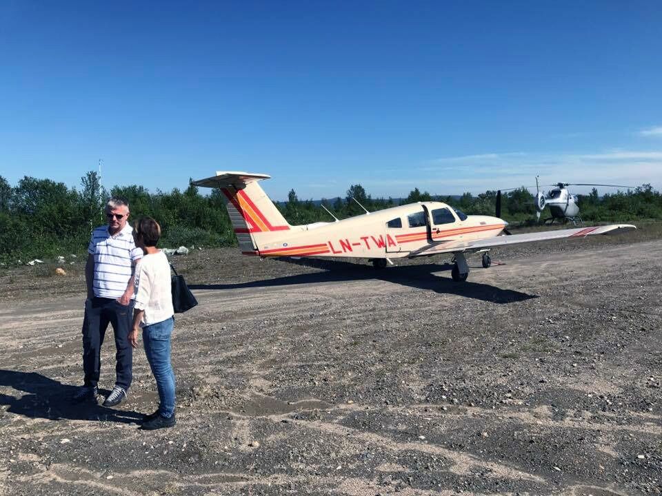 Ola Giæver har landet i Kautokeino. Og det kan han godt tenke seg å gjøre flere ganger, også med betalende passasjerer.
 Foto: Privat