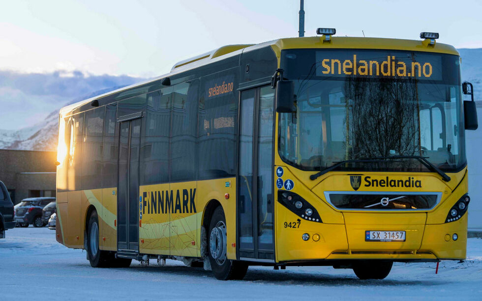 De nye gule Snelandia-bussene blir nå å finne til nye rutetider i Nesseby – tilpasset skoleelevene. Illustrasjonsfoto
 Foto: Cecilie Bergan Stuedal