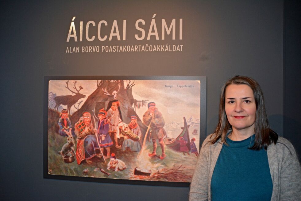 Aslaug Eidsvik, som er konstituert direktør ved Perspektivet Museum, kan fortelle om 50 % økning i publikumstall i februar, og forklarer noe av økningen med en stor interesse for samisk tematikk.
 Foto: Elin Margrethe Wersland