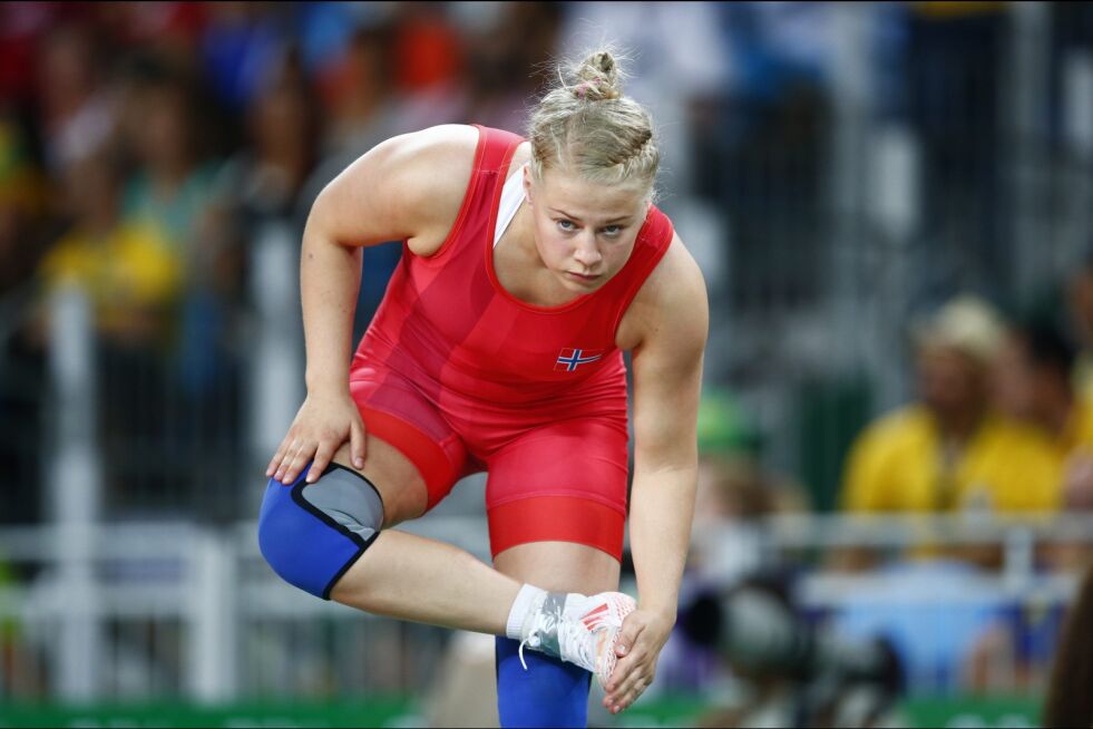 Signe Marie Fidje Store tapte første kamp i OL mot svenske Jenny Fransson med sifrene 9-0.
 Foto: Scanpix