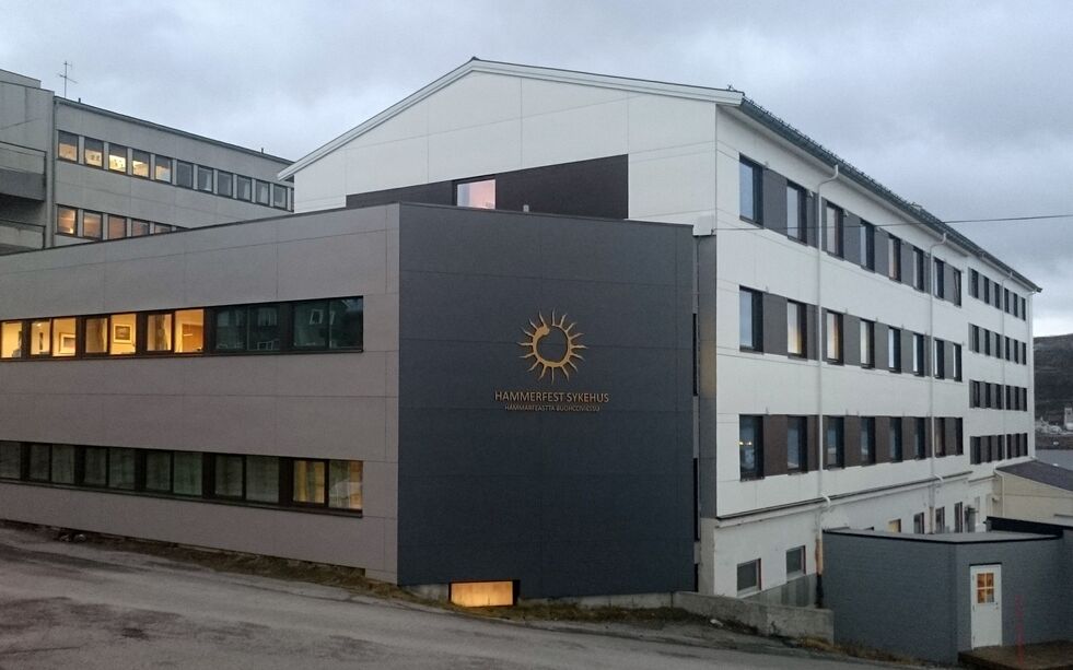 Hammerfest sykehus er hardt rammet av coronaviruset.
 Foto: Finnmarkssykehuset HF