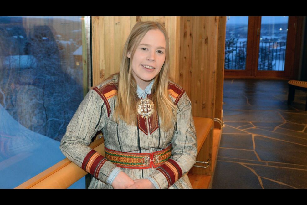 Márjá-Liissá Partapuoli fra NSR/Sáb kan fortelle at flertallet følger sametingsrådets innstilling.
 Foto: Steinar Solaas