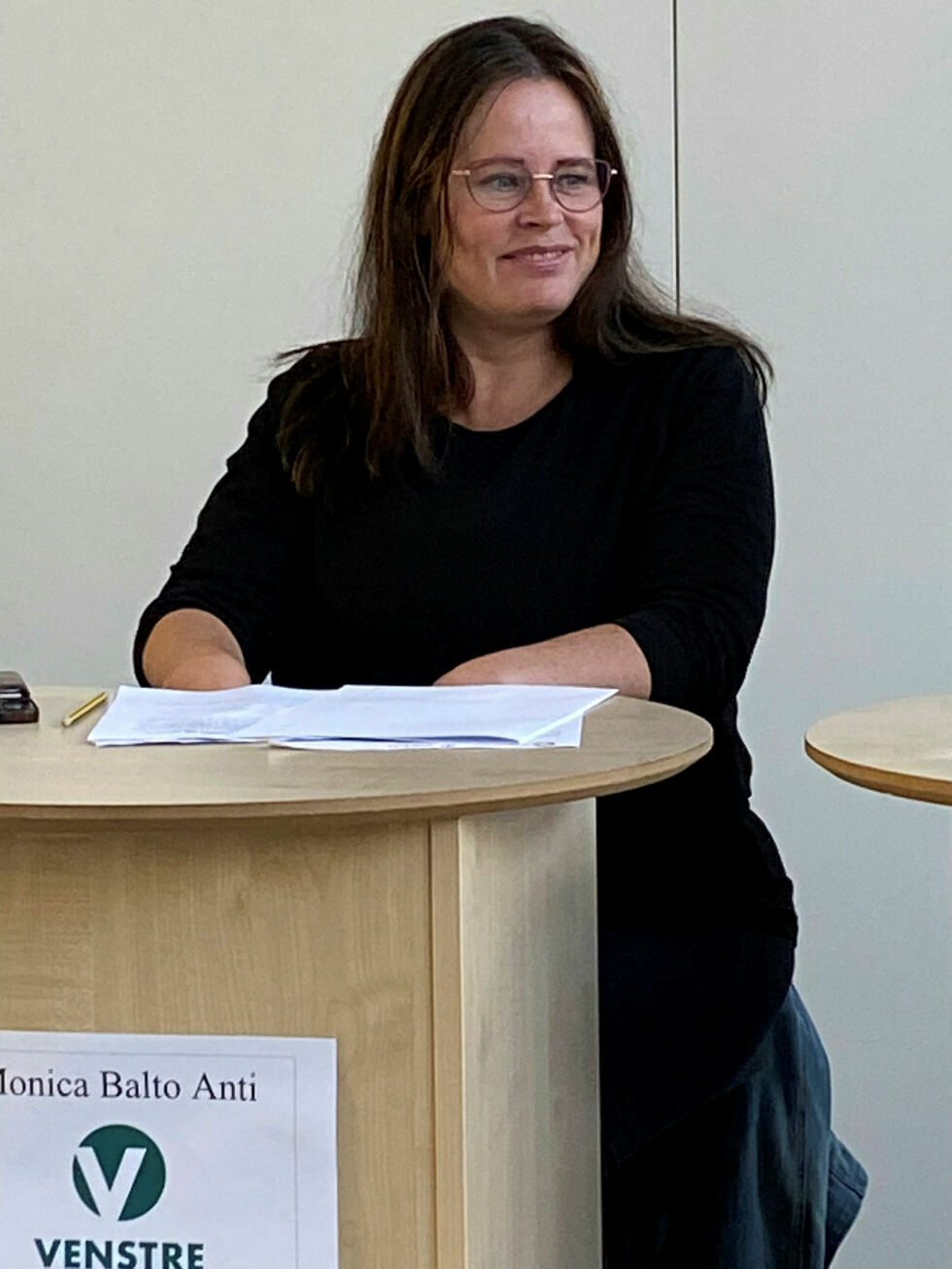 Monica Balto Anti (V) varslet allerede på kommunestyrets møte at en lovlighetsklage ville komme.
 Foto: Thor Werner Thrane