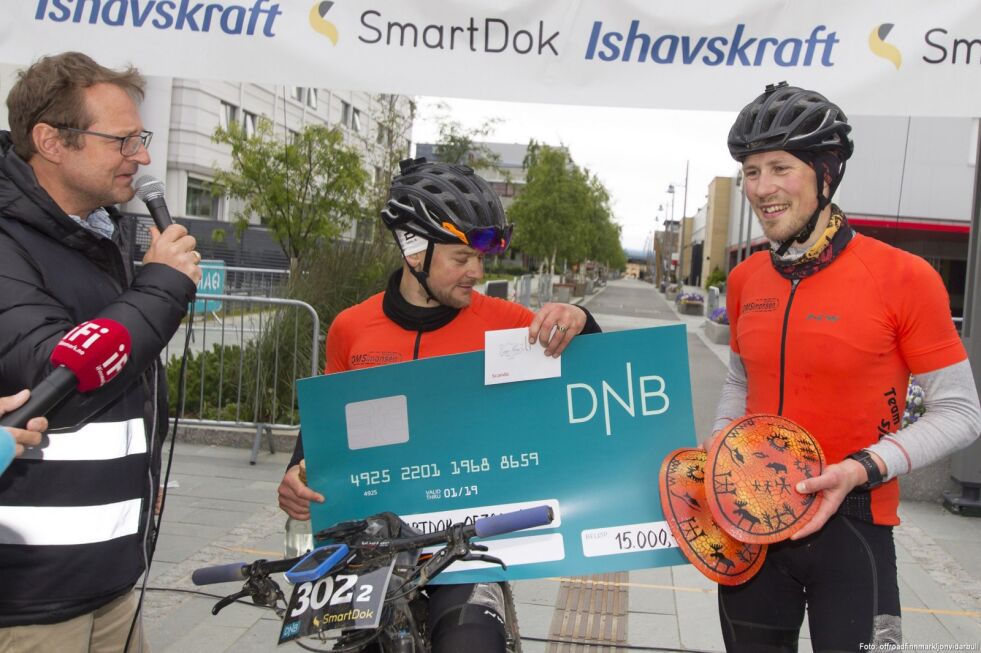 Team Simonsen Maskin vant Offroad Finnmark 300 klassen menn.
 Foto: Jon Vidar Bull