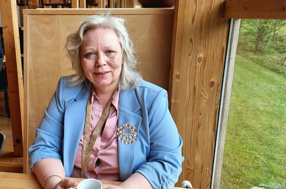 Vibeke Larsen fra Vassdalen i Narvik kommune er partileder og presidentkandidat i Nordkalottfolket.
 Foto: Steinar Solaas