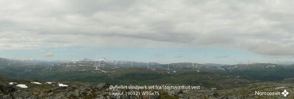 Øyfjellet Wind betaler for 2023