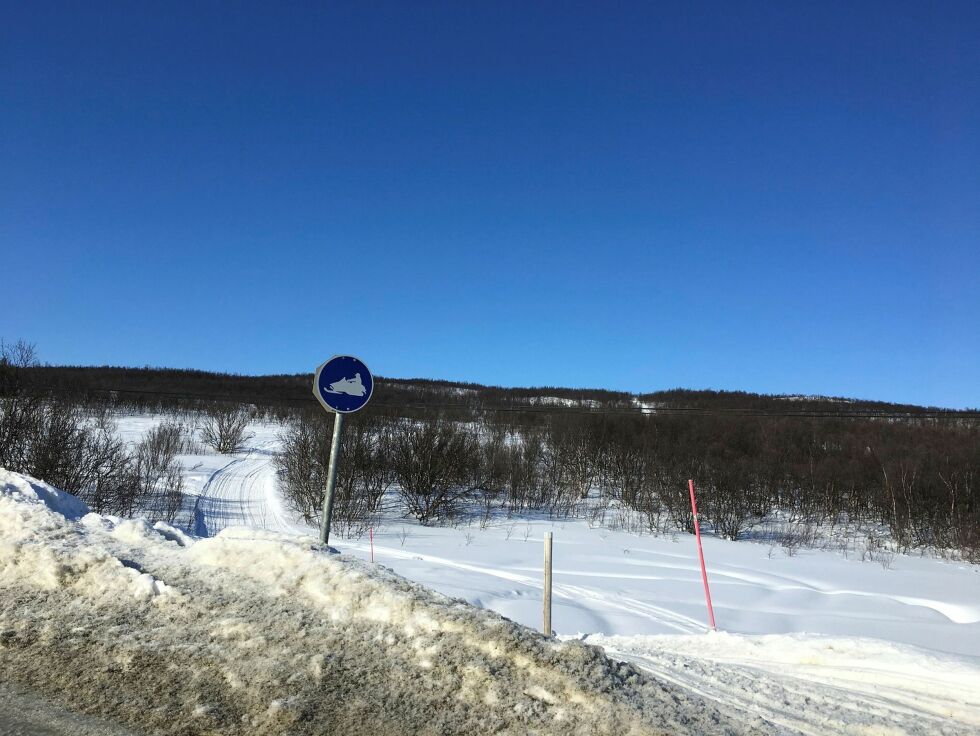 77 snøskuterløyper holdes åpne, men ingen i Porsanger.
 Foto: Lisbeth Myrvang