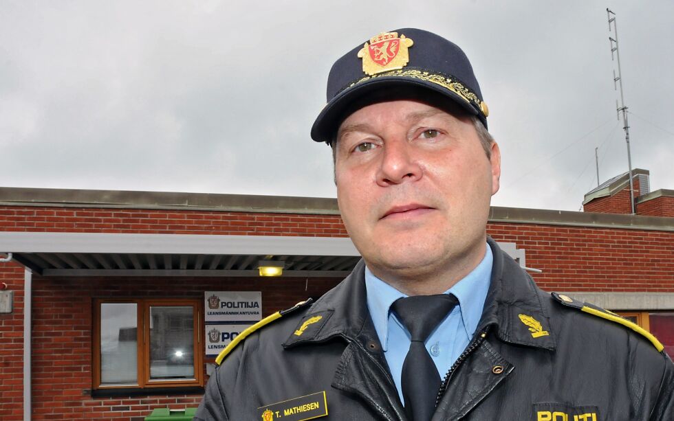 Operasjonsleder Tarjei Leinan Mathiesen i Finnmark politidistrikt. Bildet er et arkivfoto fra da han var lensmann i Porsanger.
 Foto: Arkivfoto