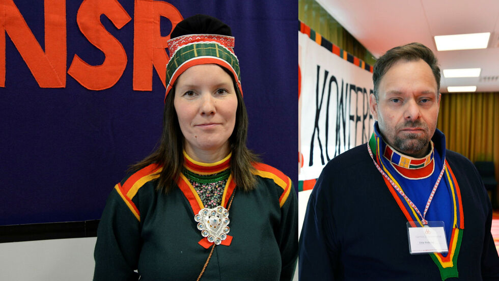 Beatrice Fløystad og Vidar Andersen sikter begge mot toppen i den største samiske hovedorganisasjonen.
 Foto: Steinar Solaas