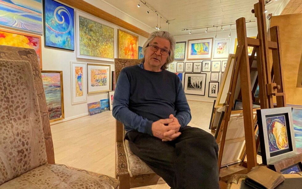 Knut Bjørnar (70) elsker faglige utfordringer og er en livsoptimist. Nå realiserer han drømmen om et sjøsamisk inspirert bygg, med båtform. – Man må drømme og man må prøve. Den dagen jeg slutter å drømme, er jeg død.
 Foto: Cecilie Ditløvsen