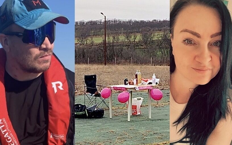 Lørdag arrangerte Kara Agnetha og Vidar Thomassen et Rosa Sløyfe-løp i Olderfjord. I tillegg til kreftsaken er paret brennende opptatt av fysisk og psykisk helse, og liker å hjelpe andre.
 Foto: Privat