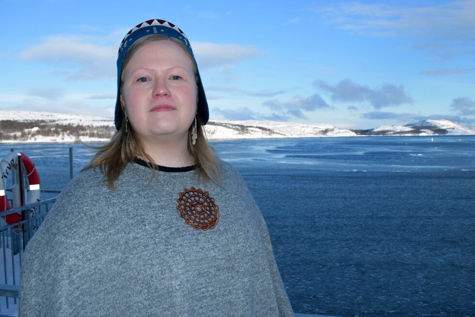 Tiina Sanila Aikio understreket at en jernbane nødvendigvis vil gå mye gjennom myrområder, noe som gjør at vannveiene mister lungene sine.
 Foto: Birgitte Wisur Olsen