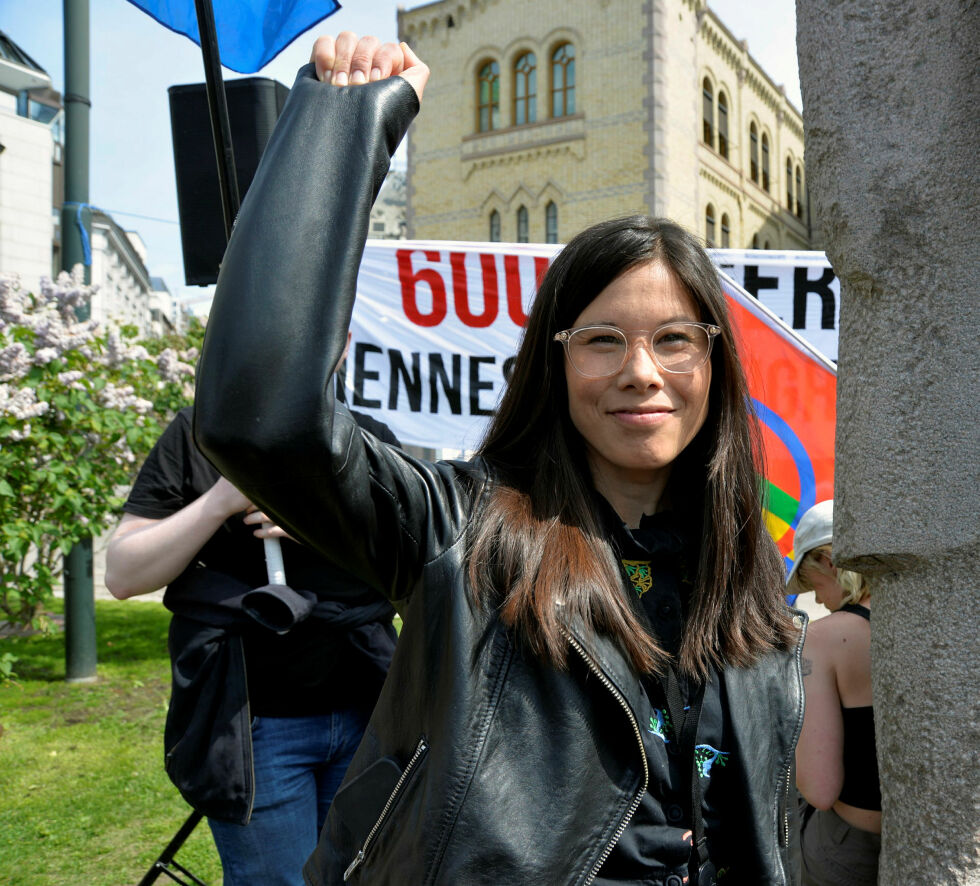 Lan Marie Berg er parlamentarisk leder for Miljøpartiet de Grønnes tre representanter på Stortinget.
 Foto: Steinar Solaas
