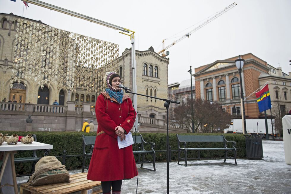 Sametingspresident Aili Keskitalo er skuffet over flertallet i Norges høyesterett. Hun lover støtte til Jovsset Ántes videre kamp for retten til å leve av reindrift.
 Foto: Frøydis Falch Urbye
