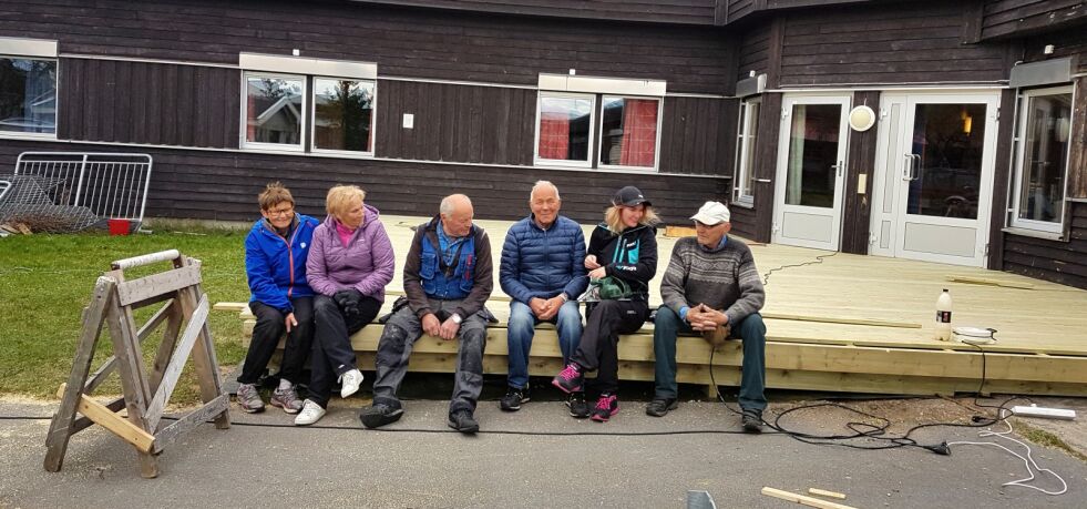 Lions i Porsanger tok begrepet bolyst ut fra festtalene og omsatte det til en stor solterrasse i sansehagen til Helsetun i Lakselv.
 Foto: Privat