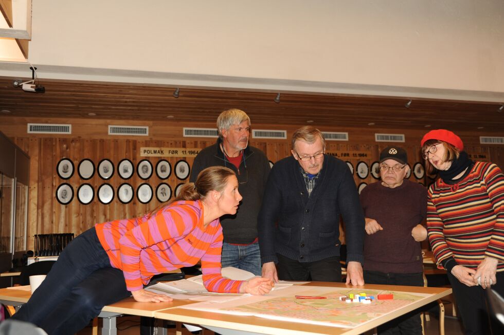Ragnhild Rajala Lautz, Andreas Lautz, Kåre Breivik, Edgar Johnsen og Kirstin Biti Johansen hadde mange ideer om hvordan det kan skapes mer aktivitet.
 Foto: Birgitte Wisur Olsen