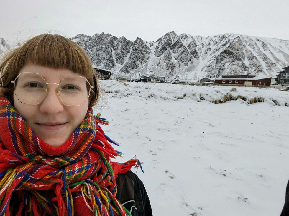 Marianne Friisberg Larssen begynte nylig på et PhD-stipendiat på Universitetet i Oslo (UiO), og skal forske på hellige fjell og aktivisme i Sápmi.
 Foto: Privat