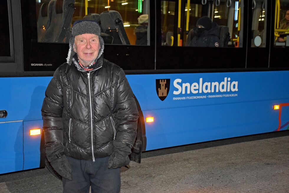 Arne Nilsen Anthi mener de nye bussrutene er unødvendig kompliserte.
 Foto: Alice Balto, Ávvir