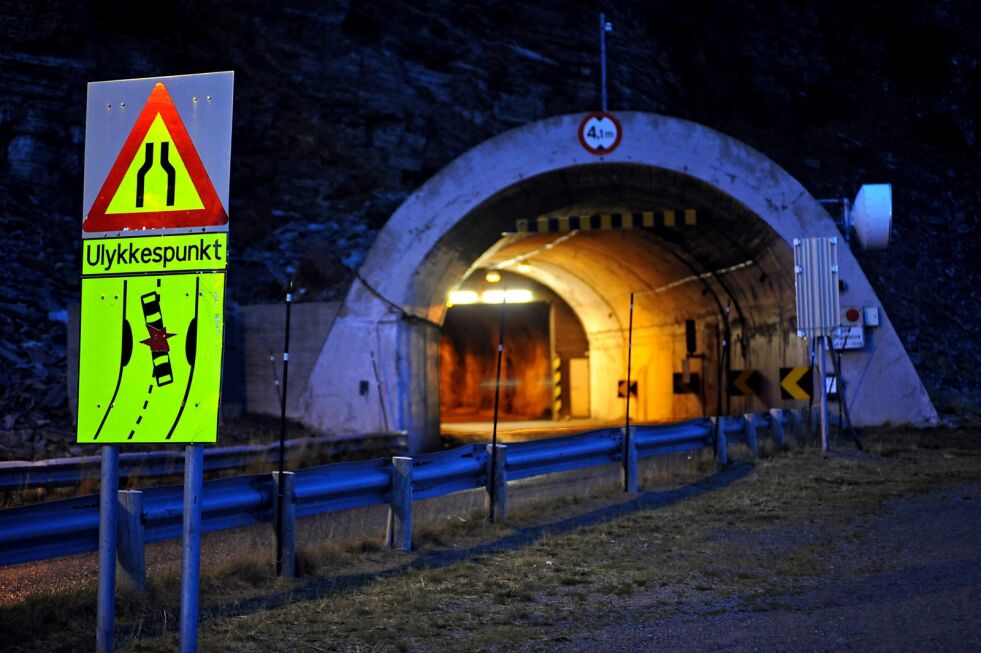 Skarvbergtunnelen tilfredsstiller ikke dagens krav.
 Foto: Lars Birger Persen