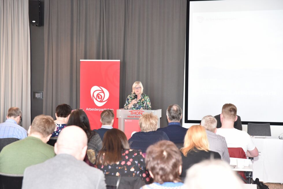 Sammenslåingssaken avgjøres på Finnmark APs årsmøte i morgen, opplyser partileder Ingalill Olsen.
 Foto: Lars Birger Persen