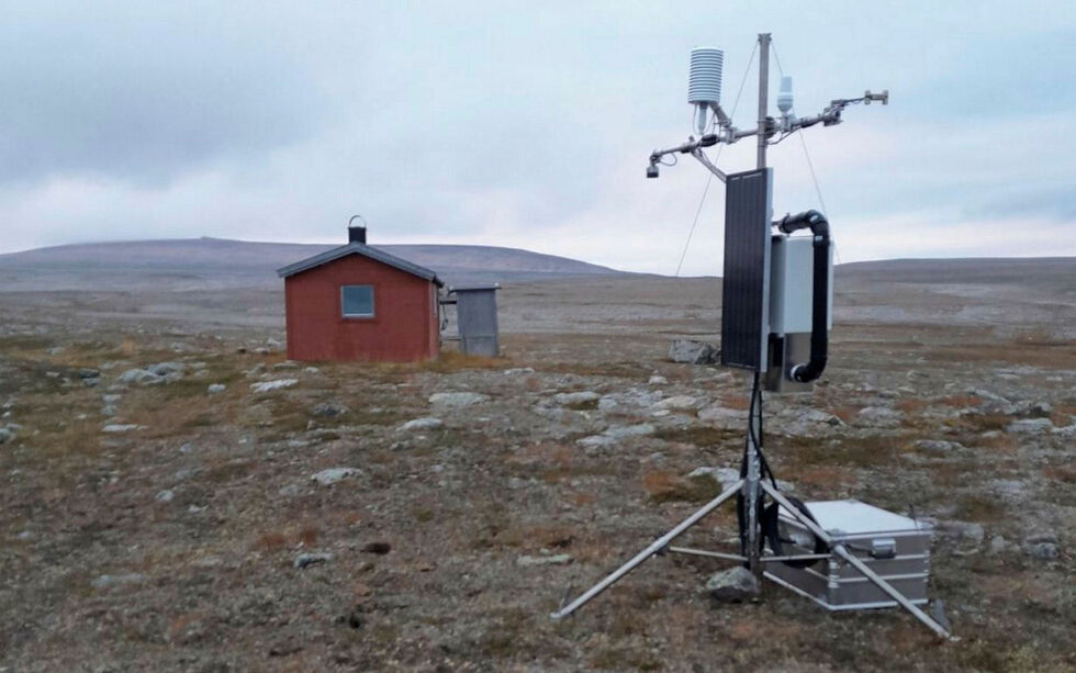 Klimaprosjektet COAT Varanger har nå fått på plass fire værstasjoner i området Komagdalen øst på Varangerhalvøya. Her ved Ragnarokk.