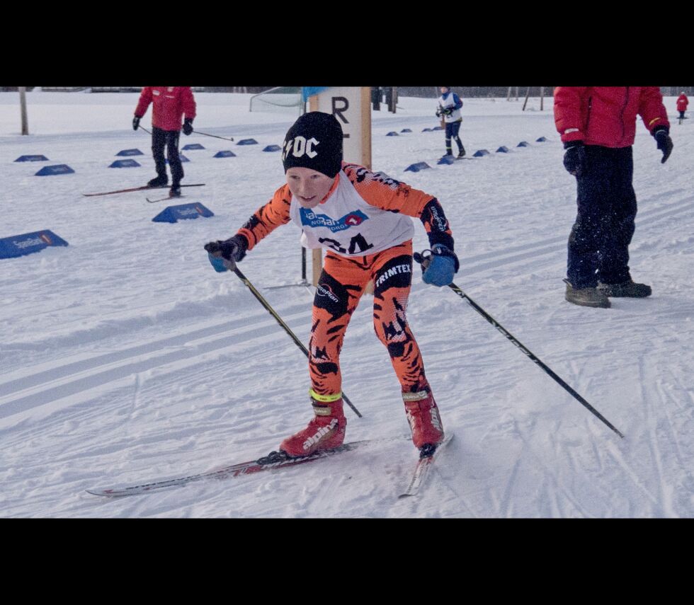 Simon Sand fra Polarstjernen satte ut i stor fart allerede fra start.
 Foto: Charles Petterson