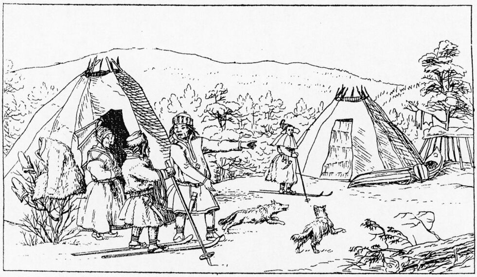 B.M. Keihau galledii ee. Deanu, Buolbmága, Ohcejoga ja Kárášjoga boazosiiddaid jagiid 1827 ja 1828. Dá su sárggus «Kárášjoga badjeolbmot», prentejuvvon su girjjis «Reise i Øst- og Vest-Finmarken... i Aarene 1827 og 1828» mii almmustuvai 1831:s.