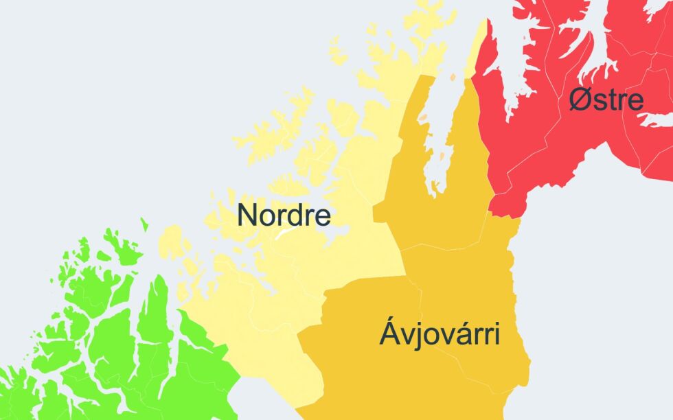 Nordre valgkrets består av kommunene Nordkapp, Måsøy, Kvalsund, Hammerfest, Alta, Hasvik og Loppa i Finnmark, og Kvænangen, Nordreisa og Skjervøy i Troms fylke.