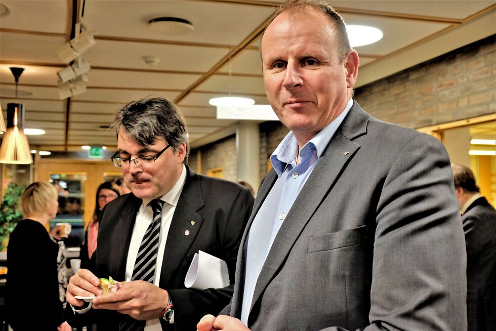APs Remi Strand (til venstre) og Bjørn Johansen fikk vedtatt sine forslag.
 Foto: Bjørn Hildonen