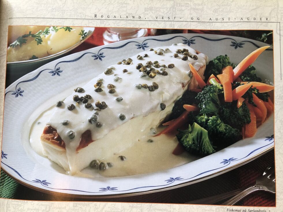 Til dagens pudding trengs: 1 kilo renskåret hyse, 1 ts salt (kanskje litt mer), 2 spiseskjeer potetmel, opp mot en halv liter melk, fløte og kraft, 100 gram meierismør og 1 teskje muskatblomme. Foto brukt etter tillatelse fra Norsk Fakta forlag
