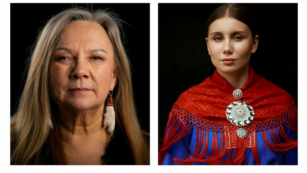 Mari Boine og Ella Marie Hætta Isaksen har gjort en ny låt sammen.
 Foto: Tor Ivan Boine (bilde av Boine) og Privat (Isaksen)