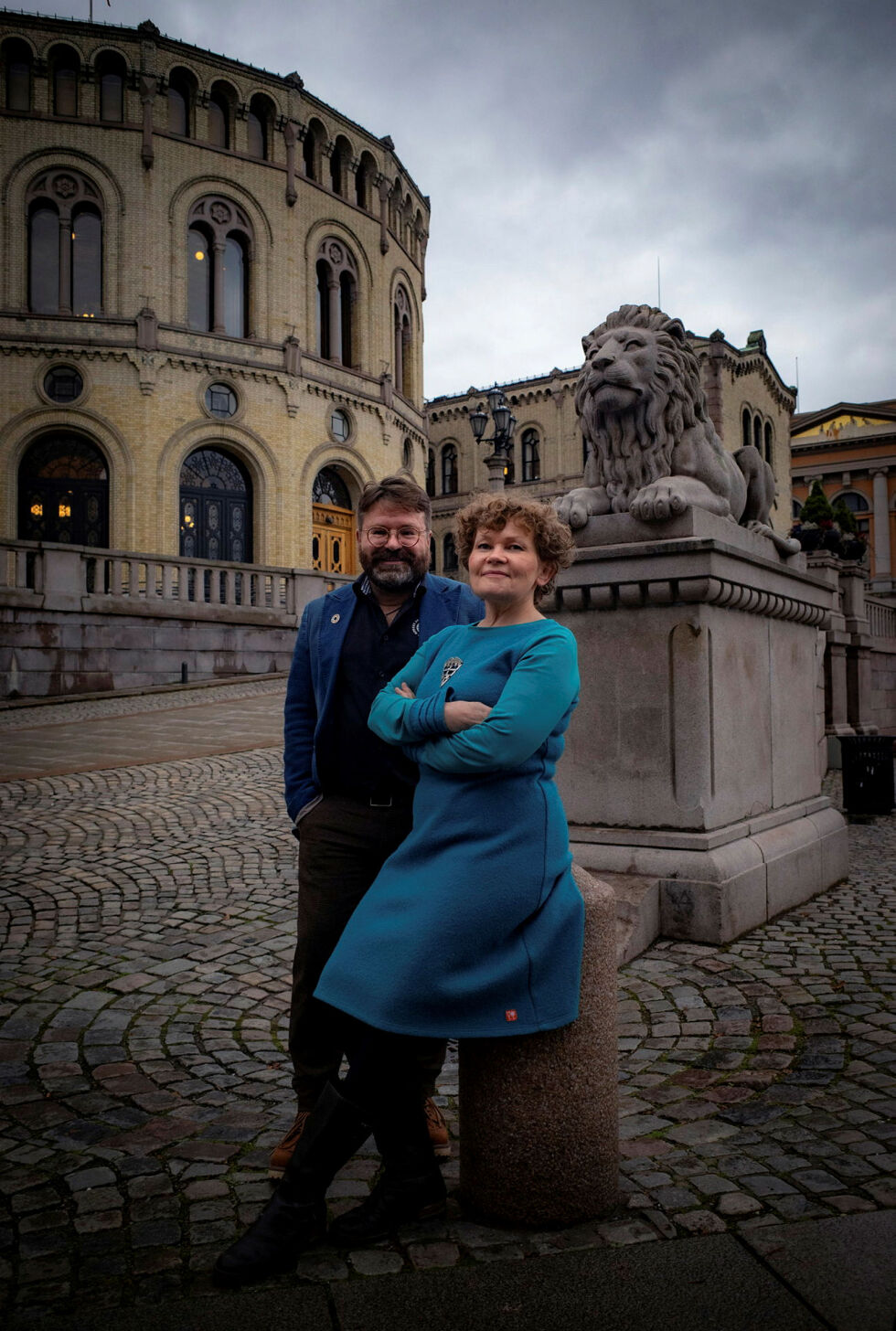 Leder Kristin Mellem og nestleder Rune Sundelin i Norske kveners forbund – Ruijan kvääniliitto.
 Foto: Torgrim Halvari
