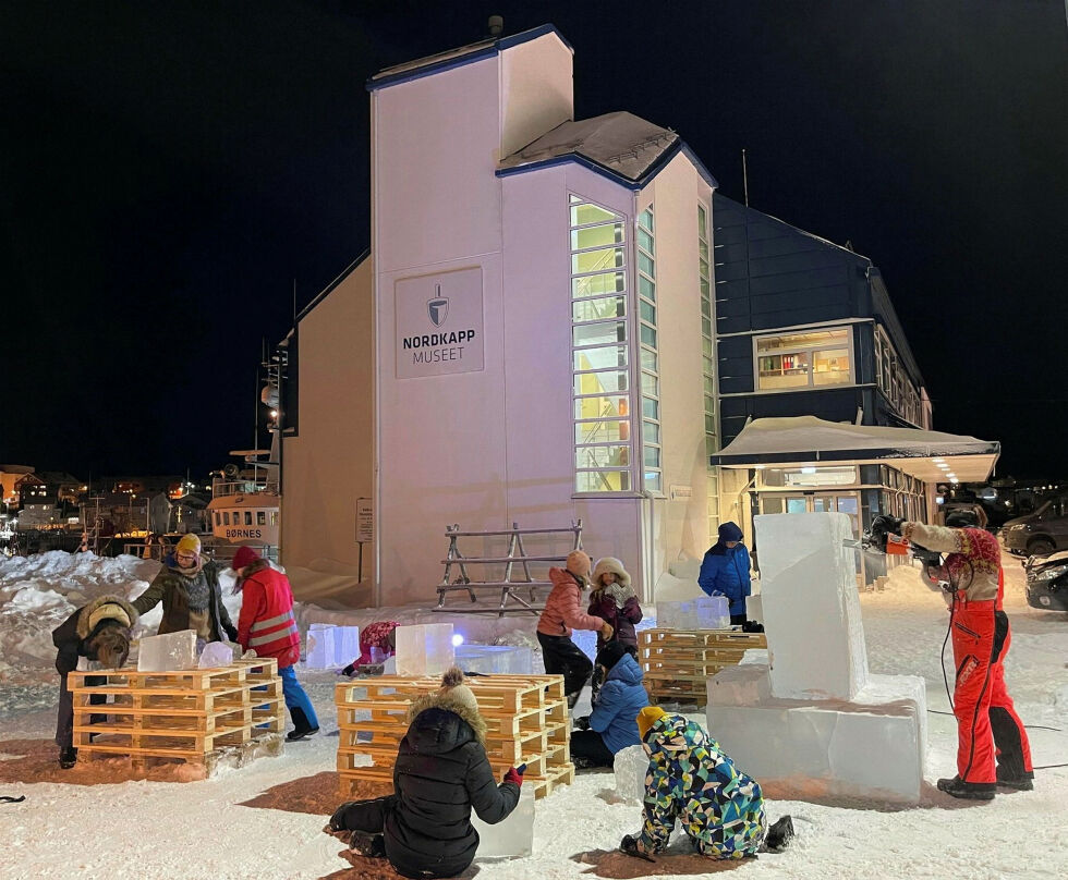Det forventes stor aktivitet utenfor Nordkappmuseet i Honningsvåg når man arrangerer ishavsdagene i neste uke.
 Foto: Privat